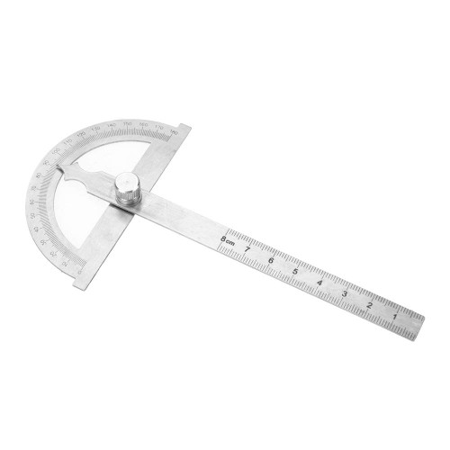 0-180 Degrees Protractor Angle Finder, Stainless Steel Goniometer Protractor Ruler, 15cm Ruler, Adjustable Measuring Tool for Woodworking Industrial Carpenter(80 * 120mm)