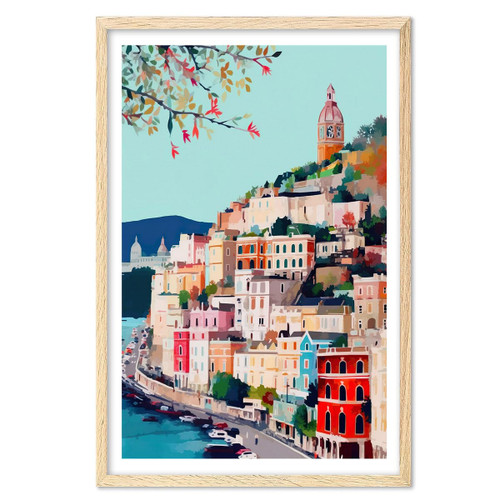 Atrani, Amalfi Coast Art Print, Amalfi Coast Decor, Italy Wall Art, Italy Poster, Travel Posters, Travel Posters Europe, Italian Coast, Italian Riviera, Travel Prints (UNFRAMED)