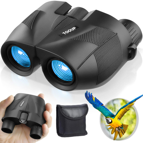 TOOUP 12x25 Compact Binoculars for Adults and Kids - High Powered Binoculars with Clear Low Light Vision and Large Eyepiece, HD Easy Focus Binoculars for Bird Watching, Concerts and Sport Games TOOUP 12x25 Compact Binoculars for Adults and Kids - High Powered Binoculars with Clear Low Light Vision and Large Eyepiece, HD Easy Focus Binoculars for Bird Watching, Concerts and Sport Games