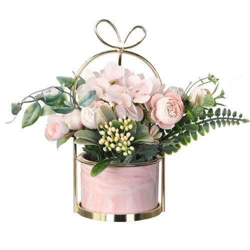 Veryhome Artificial Hydrangea Flowers with Ceramic Vase Fake Flowers with Vase Hanging Potted Plants for Wedding Home Office Decoration(Pink with Vase) Veryhome Artificial Hydrangea Flowers with Ceramic Vase Fake Flowers with Vase Hanging Potted Plants for Wedding Home Office Decoration(Pink with Vase)