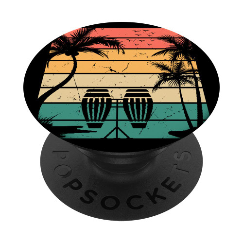 Conga Musician Conga Drums Conga Player - Retro Congas PopSockets Swappable PopGrip