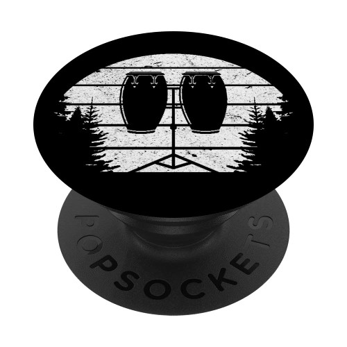 Conga Retro Sunset Conga Drums Conga Drumming Conga Musician PopSockets Swappable PopGrip