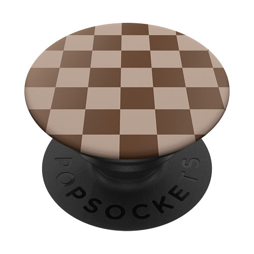 Creamy Milk Chocolate Classic Checkered Big Checkerboard PopSockets Swappable PopGrip