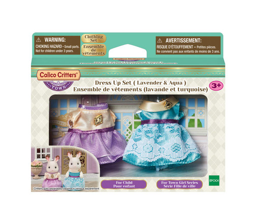 Calico Critters Dress Up Set (Lavender & Aqua),,