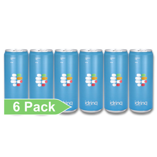 idrinq: Caffeine Free Energy Drink, Antioxidant Drink to Boost Energy, Focus Aid Energy Drink, Beverages Featuring Essential Vitamins, Minerals, Alpha-Lipoic Acid, and L-Arginine, 12oz/can - 6 pack