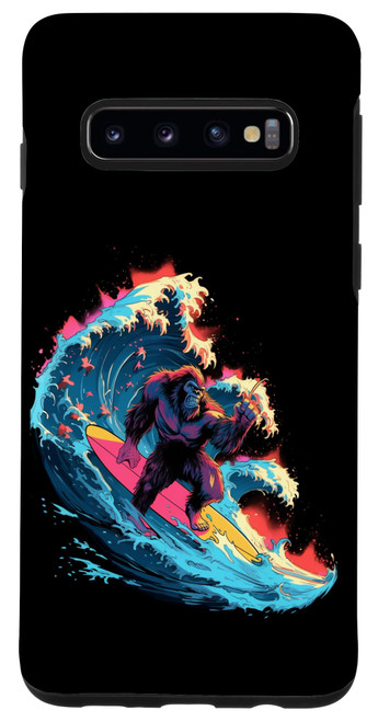 Galaxy S10 Bigfoot Surfing Surfboard Surfer Surfboarding Case Galaxy S10 Bigfoot Surfing Surfboard Surfer Surfboarding Case