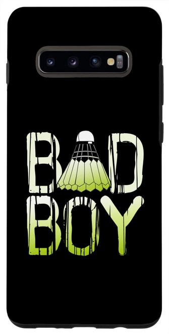 Galaxy S10+ Bad Badminton Boy | Racket Shuttlecock | Badminton Player Case
