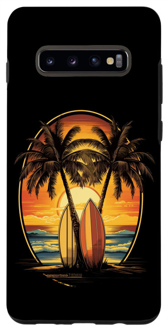 Galaxy S10+ Surfing Surfboard Surfer Surfboarding Vintage Case Galaxy S10+ Surfing Surfboard Surfer Surfboarding Vintage Case