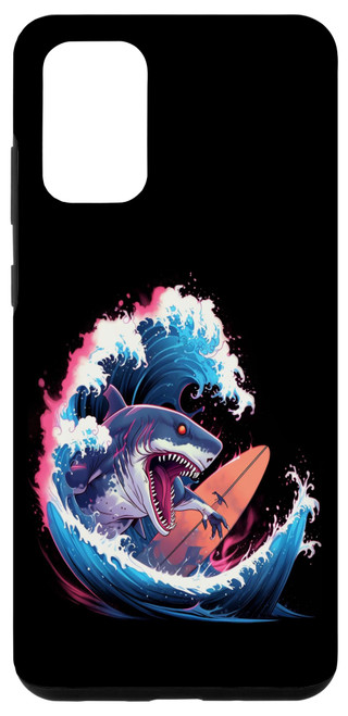 Galaxy S20+ Surfer Shark Surfboard Surfing Surfboarding Case