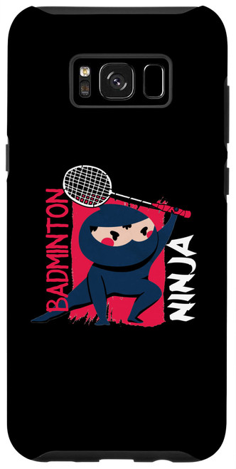 Galaxy S8+ Badminton Ninja | Racket Shuttlecock | Badminton Player Case