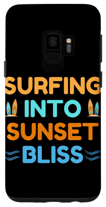 Galaxy S9 Surfing Into Sunset Bliss Surfer Surfboard Beach Summer Case Galaxy S9 Surfing Into Sunset Bliss Surfer Surfboard Beach Summer Case