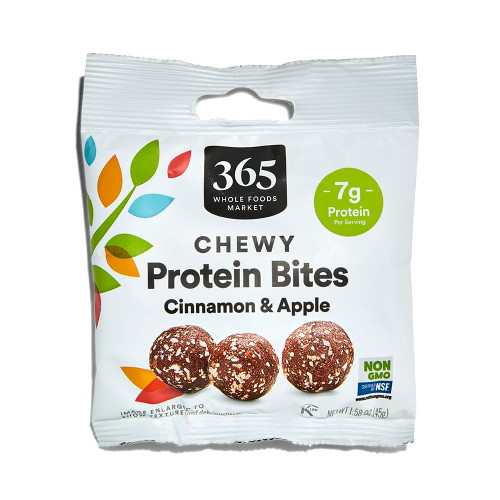 365 by Whole Foods Market, Protein Chewy Bites Cinnamon Apple, 1.58 Ounce