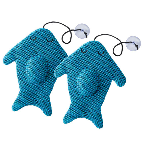 Hot Tub Accessories for Adults Scum Absorber for Spa Hot Tub Scum Absorber Reusable Washable Spa Cleaner Sponge for Scum, Blue Shark