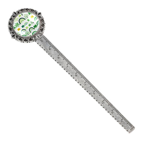 ZUOBOLA Saint Patrick's Day Vintage Silver Lace-Edged Bookmark: the Gift for Book Lovers and Readers