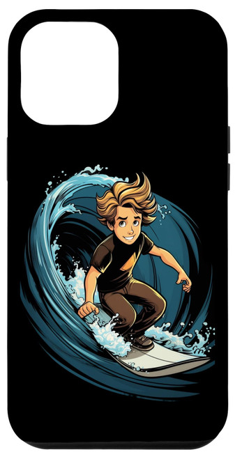 iPhone 14 Plus Surfing Surfer Surfboard Surfboarding Kids Boys Case