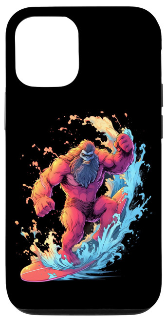iPhone 14 Pro Bigfoot Surfing Surfboard Surfer Surfboarding Case