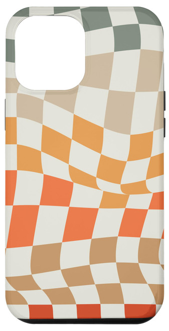 iPhone 15 Pro Max Retro Color Checkered Vintage Aesthetic Checkerboard Pattern Case
