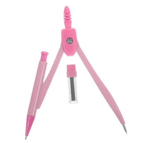 Lurrose 1 Set Compasses Math Stationary Student Compass Drawing Compass Drafting Tools Compass Drawing Tool Geometry Compass Woodworking Protractor Kids Suit Office Metal Portable Pencil