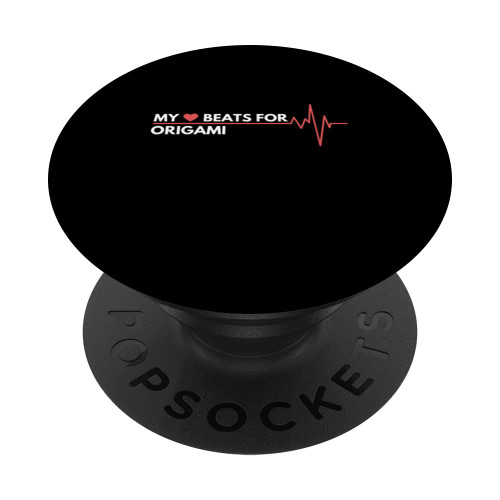 My Heart Beats For Origami Hobby PopSockets Swappable PopGrip