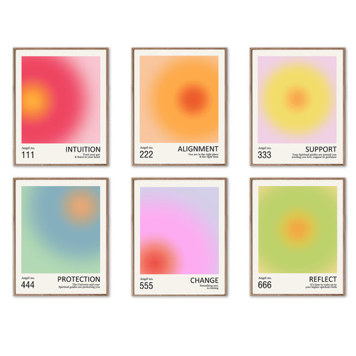 YIXIHOMPT Positive Aura Wall Art Prints Sets of 6 Spiritual Poster Gradient Colorful Canvas Print Trendy Wall Art Soul Body Mind Quote Aesthetic Danish Pastel Dorm Bedroom Decor (8X10inch Unframed, YIXIHOMPT Positive Aura Wall Art Prints Sets of 6 Spiritual Poster Gradient Colorful Canvas Print Trendy Wall Art Soul Body Mind Quote Aesthetic Danish Pastel Dorm Bedroom Decor (8X10inch Unframed,