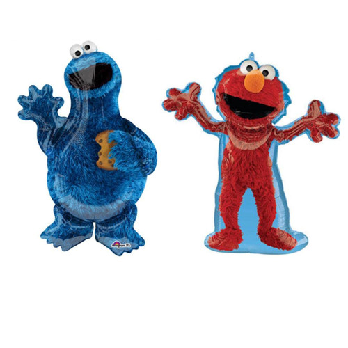 Set Of 2 Cookie Monster 35'' & Elmo 32'' Balloons Birthday Party Decorations Supplies Sesame Street Cookies Set Of 2 Cookie Monster 35'' & Elmo 32'' Balloons Birthday Party Decorations Supplies Sesame Street Cookies