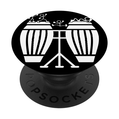 Stick Figure Conga Drums Funny Conga Player Conga Drummer PopSockets Swappable PopGrip