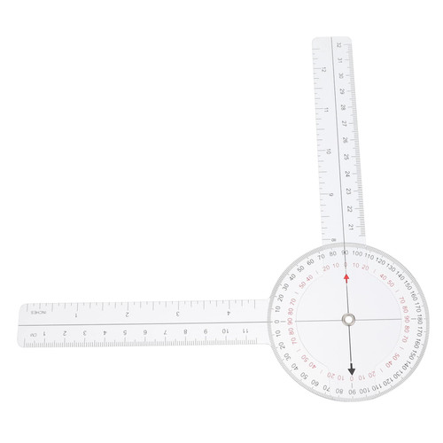 PLAFOPE 1pc Angle Ruler Flexible Goniometer Ruler Goniometer Joint Range Digital Goniometer Body Measuring Tape Quick Angle Protractor Rotary Tool to Rotate Connector Plastic Orthopedic