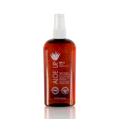 Aloe Up Quick Dry Tanning Oil 4 Fl Oz - Reef Safe Outdoor Tanning Oil, Tanning Oil for Outdoor Sun with SPF 6, Aloe Vera Sunscreen Tanning Oil - Non-Greasy & Fast-Absorbing Sun Screen Tan Oil Aloe Up Quick Dry Tanning Oil 4 Fl Oz - Reef Safe Outdoor Tanning Oil, Tanning Oil for Outdoor Sun with SPF 6, Aloe Vera Sunscreen Tanning Oil - Non-Greasy & Fast-Absorbing Sun Screen Tan Oil