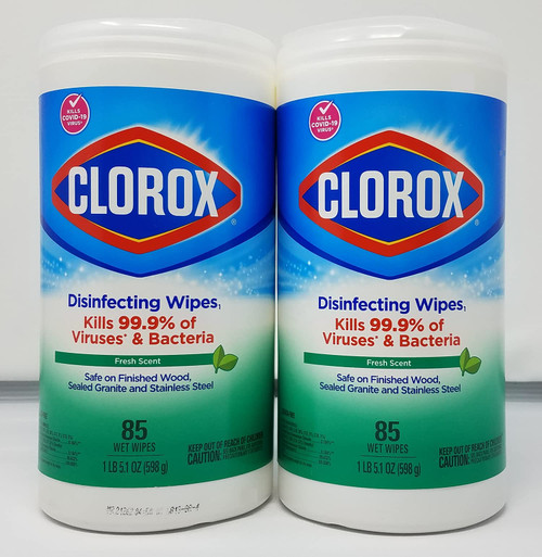 Clorox Disinfecting Wipes Fresh Scent 85ct Pack of 2 170 Count Total Clorox Disinfecting Wipes Fresh Scent 85ct Pack of 2 170 Count Total