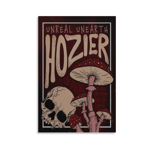 DAXXIN Hozier Unreal Unearth 1 Canvas Poster Wall Decorative Art Painting Living Room Bedroom Decoration Gift Unframe-style12x18inch(30x45cm)
