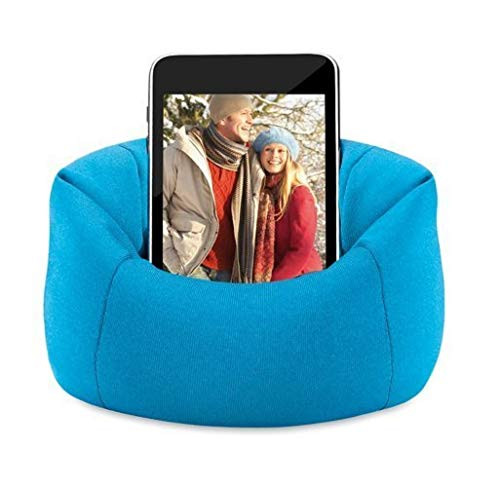 eBuyGB Cell Phone Bean Bag Sofa Holder - Compatible with iPhone, iPod, Samsung (Blue)