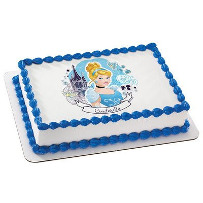 Cinderella Edible Icing Image Cake Topper 8" Round