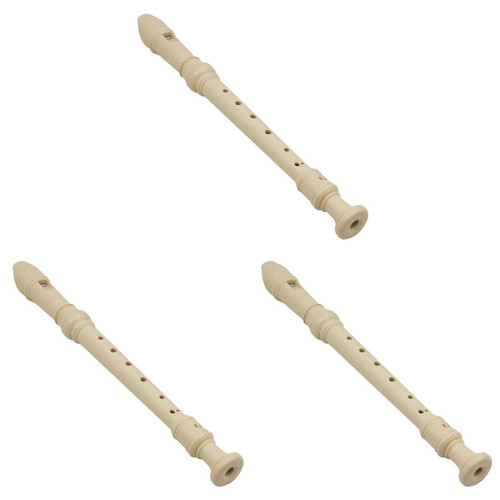 Vaguelly 3pcs 8 Children Flute Abs 8 Hole Vertical Flute Children Clarinet Descant 8 Hole Clarinet Flute for Kids Recorder Instrument Wood Recorder Music Flute Hole Flute Optional