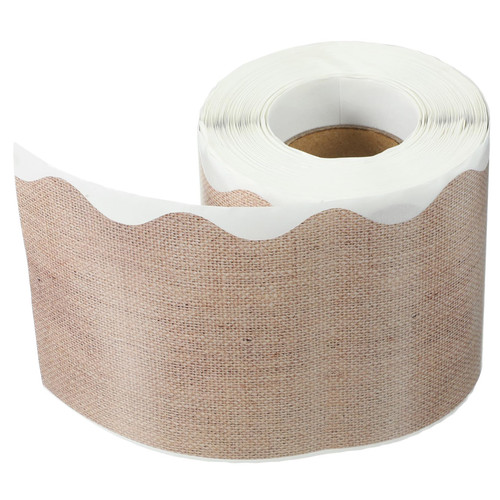 Ciieeo 1 Roll Announcement Stickers Cork Board Border Brick Bulletin Board Paper Scalloped Border Trim Farmhouse Classroom Border Home Decor Crimping Poster Board Coated Paper Stickers