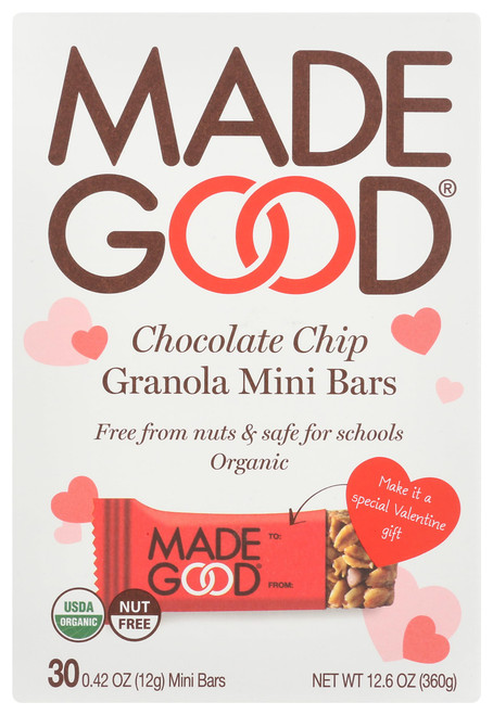 MADEGOOD Organic Chocolate Chip Granola Mini Bars, 12.6 OZ