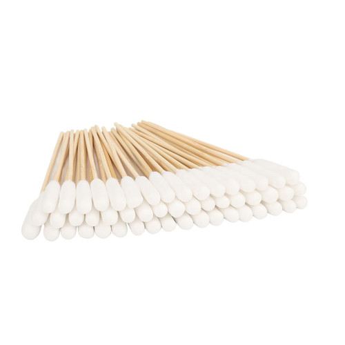 SALALIS 100Pcs Large Cotton Buds for Dogs and Cat Specially Designed Dog Cotton Buds with Wood Handle Dirt Removal Bamboo Stick Cotton Swabs for Cleaning Dogs Ears