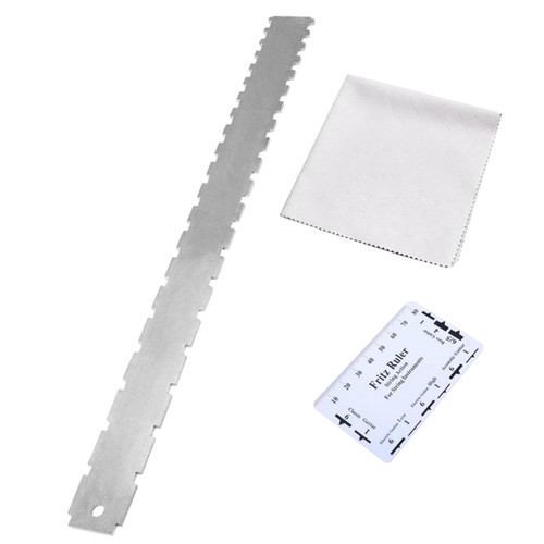 Guitar Tools Electricas Guitar Fretboard Notched Straight Edge Luthiers Tool Luthier Tools Guitar Kit Guitar Accessories Fret Rocker Measuring Ruler Harp Cloth Neck Suite