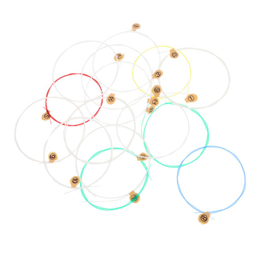 Mikinona 15pcs String musical instrument Accessories little harp carbon string suite stringed musical instruments parts stringed instrument instrument parts lyre accessory string