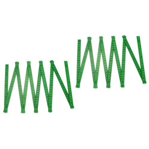 Housoutil 2 Pcs Folding Ruler Engineers Tape Measure Mini Measuring Tape Folding Meter Ruler Foldable Metric Ruler Precision Ruler Mini Tools Measure Tape Stationery Ruler Metric System