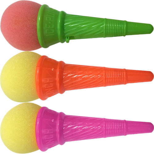 Toddmomy Ice Cream Cones 3Pcs Ice Cream Shooting Toy Mini Ice Cream Cone Shooter Toys Funny Ice Cream Toys for Kids,Classroom Prizes?Random Color?
