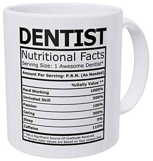Wampumtuk Dentist Nutritional Facts Funny Coffee Mug 11 Ounces Inspirational And Motivational Wampumtuk Dentist Nutritional Facts Funny Coffee Mug 11 Ounces Inspirational And Motivational
