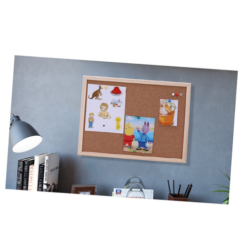HAPINARY Cork Notice Board Cork Board Bulletin Board Wooden Household Thumbtack Board