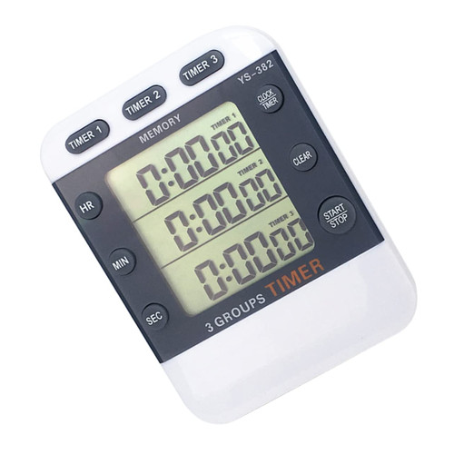 WHAMVOX 3 Clock for Office Digital Clock Magnetic Clock Referee Sports Timer Digital Cooking Timer Movement Timer Kitchen Timer 3 Line Display Stopwatch Liquid Crystal Reminder