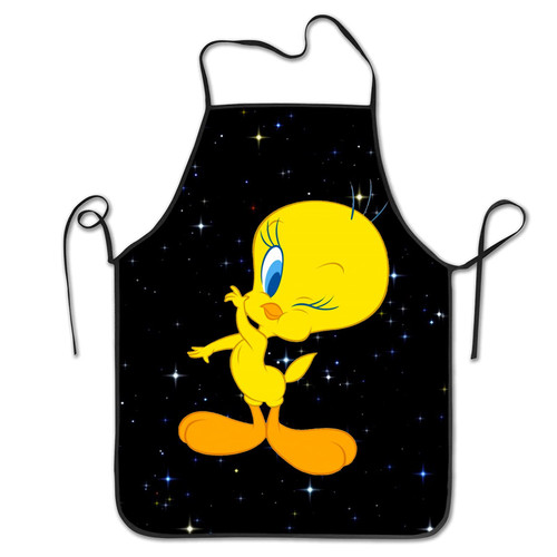 JACQUEARY Waterproof Adjustable Bib Apron for Women Men Kitchen Chef Cooking Home BBQ Waitress White-black 20.5 x 28.3 inch