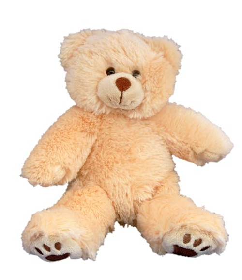 PLUSH TOYS WONDERLAND Furry Brown Plush Bear, 8-Inch Stuffed Teddy Bear Toy w/Fluffy Fur, Cuddly Gift Toys for Kids, Birthday, Christmas