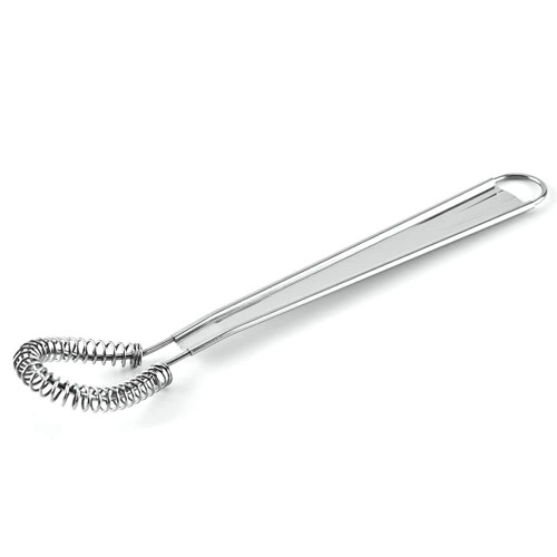 Egg Beater Stainless Steel Mini Spring Coil Whisk Magic Hand Held Sauce Stirrer Blender Milk Frother Foamer Coffee Mixer for Home Kitchen Tool(Silver)