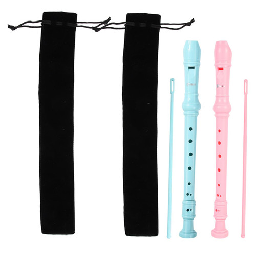 ULDIGI 1 Set Swan Clarinet Portable Flute Students Flute German Style Soprano Clarinet for Kids Beginner Student Clarinet 8 Hole Flute Brain Toy Pupils Abs Wind Instrument Music