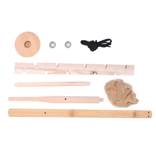 SPYMINNPOO Bow Drill Fire Starter Kit, Wood Drilling Fire Making Tool Survival Friction Fire Tool Emergency Ignitor Kit for Camping