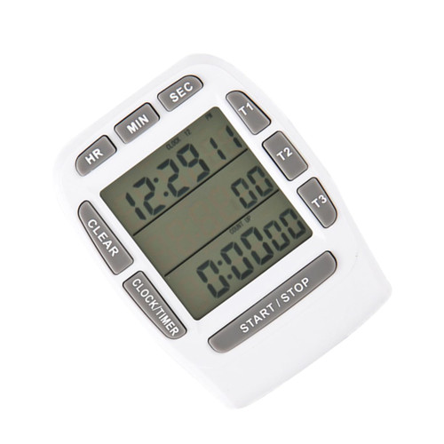 Zerodeko Chic Timer Digital Hour Meter Digital Tachometer Countdown Clock Cooking Clock Timer Adjustable Volume Alarm Sports Alarm Clock Cakes Timer Stopwatch Timer Countdown Timer LCD