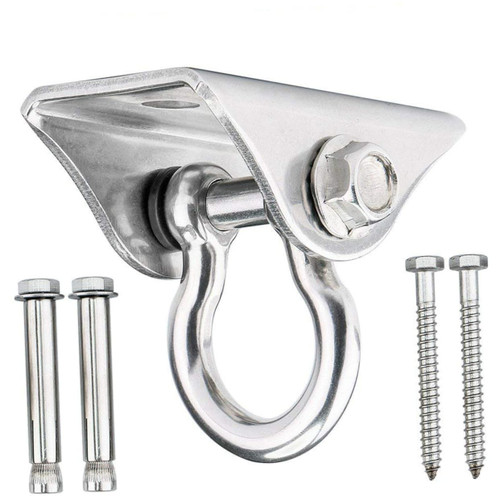 Happyyami Yoga Hammock Stainless Steel Hooks Yoga Swing Hooks Hammock Swing Hanger Hammock Swing Hook Sandbag Swing Chair